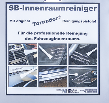 SB-Innenraumreiniger Tornador® Für die professionelle Reinigung des Fahrzeuginnenraums.