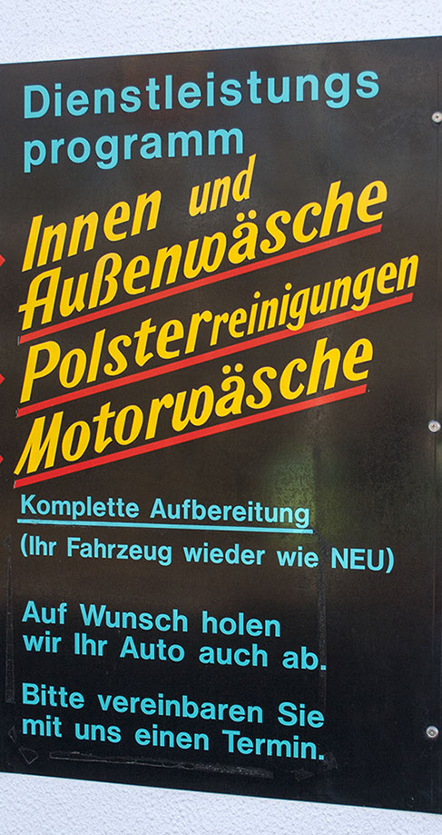 WAP-Waschanlage der Shop mit Markenprodukten zur Fahrzeug-Pflege und unser Dienstleitungsprogramm