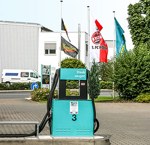 Staubsaugerstation Nr. 3 von 9 der WAP-Waschanlage in Rösrath.